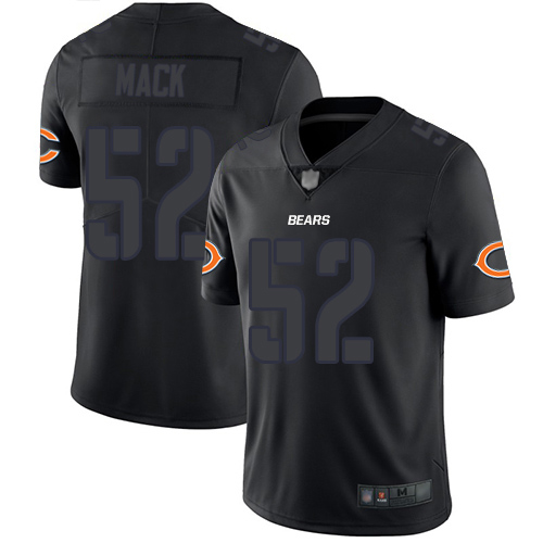 Chicago Bears Limited Black Men Khalil Mack Jersey NFL Football 52 Rush Impact